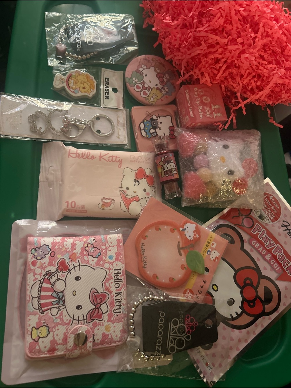 Sanrio Hello Kitty Pink and White Assorted Accessories Set